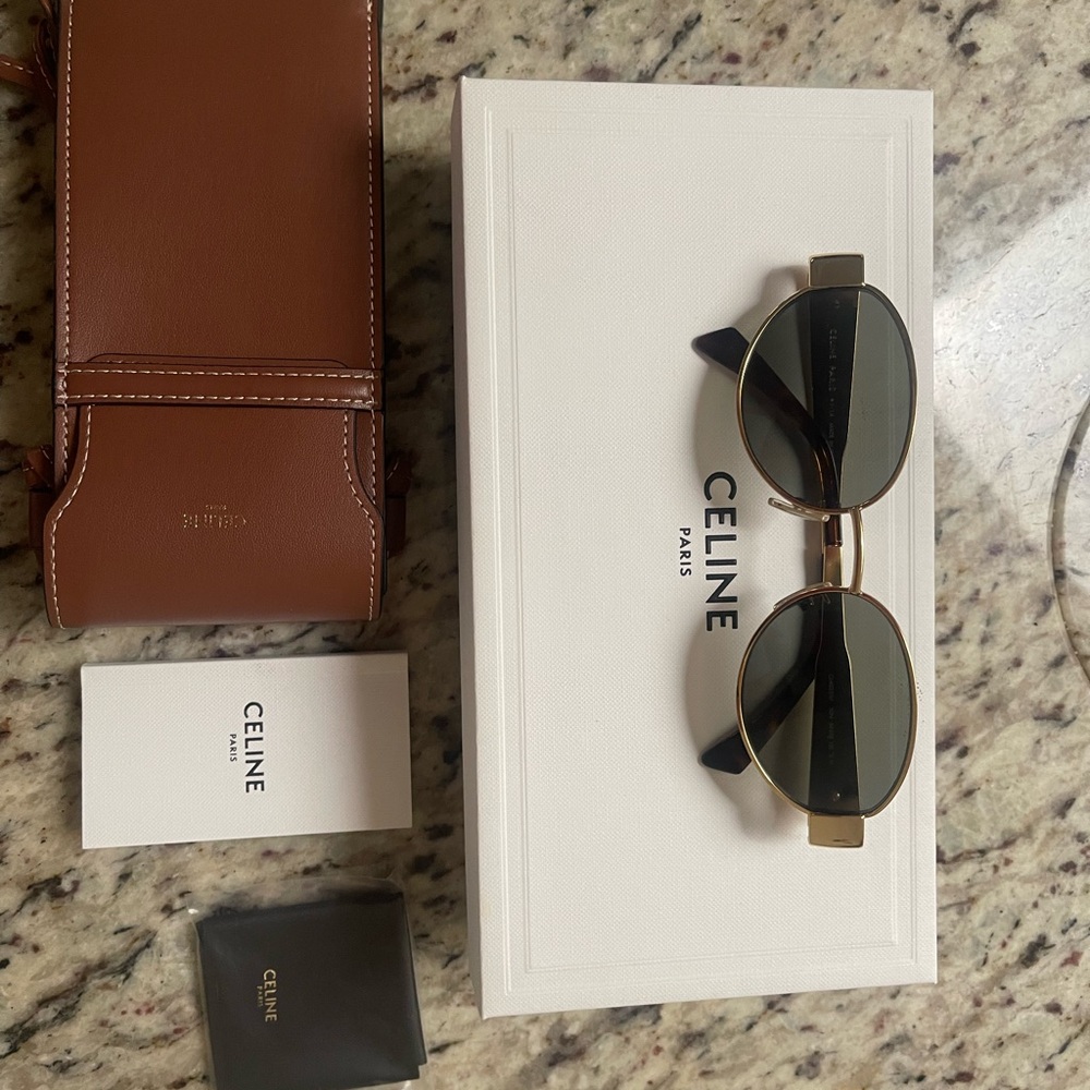 Celine Triumph Gold Sunglasses